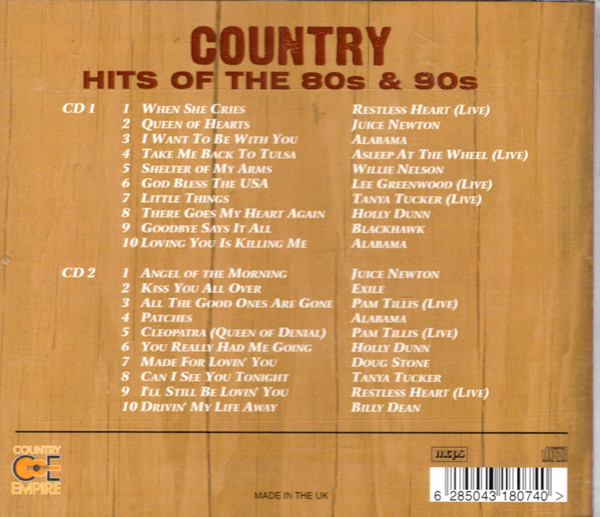 Various - Country Hits Of The 80's & 90's (2xCD, Comp) (Mint (M)) - Image 2
