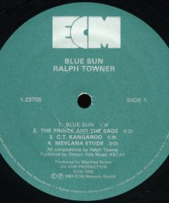 Ralph Towner - Blue Sun (LP, Album) (Near Mint (NM or M-)) - Image 3