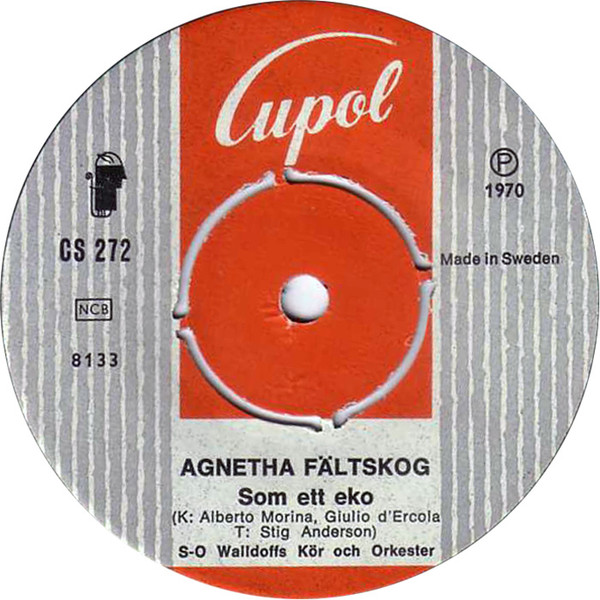 Agnetha Fältskog - Ta Det Bara Med Ro / Som Ett Eko (7", Single) (Very Good Plus (VG+)) - Image 3