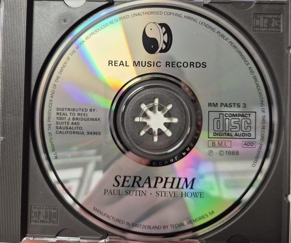 Paul Sutin featuring Steve Howe - Seraphim (CD, Album) (Near Mint (NM or M-)) - Image 2