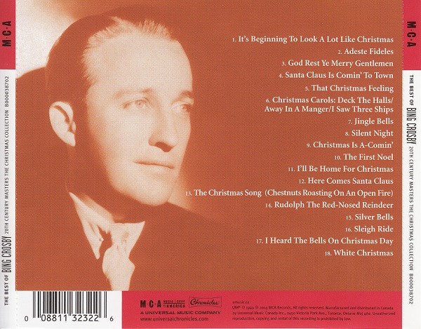 Bing Crosby - The Best Of Bing Crosby (CD, Comp, RM) (Mint (M)) - Image 2