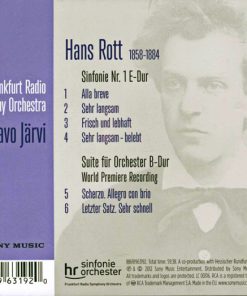 Hans Rott, Paavo Järvi, Frankfurt Radio Symphony Orchestra*-1