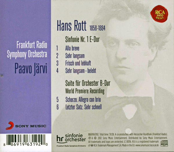 Hans Rott, Paavo Järvi, Frankfurt Radio Symphony Orchestra*-1