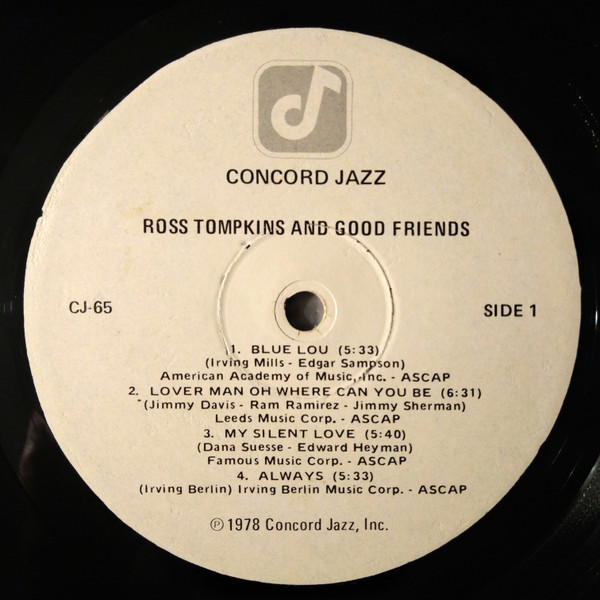 Ross Tompkins - Ross Tompkins And Good Friends (LP, Album) (Near Mint (NM or M-)) - Image 3