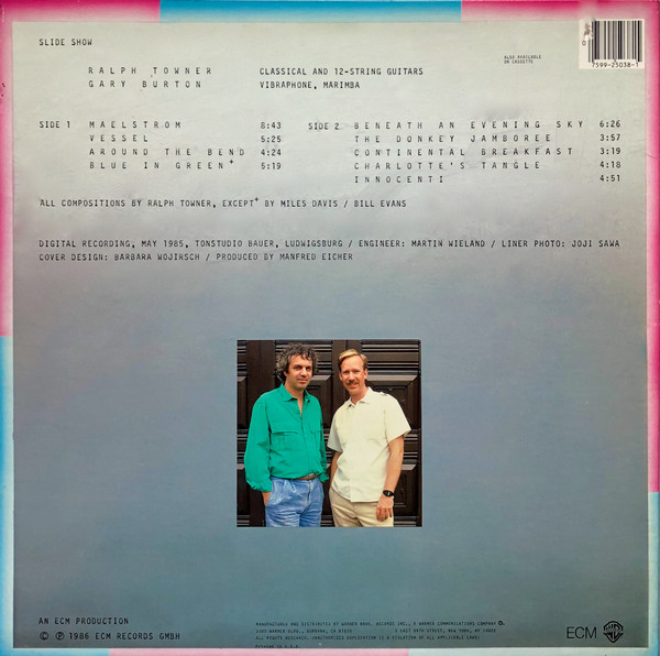 Ralph Towner, Gary Burton - Slide Show (LP, Album) (Near Mint (NM or M-)) - Image 2