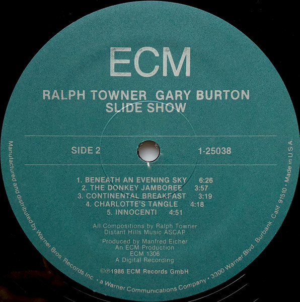 Ralph Towner, Gary Burton - Slide Show (LP, Album) (Near Mint (NM or M-)) - Image 4