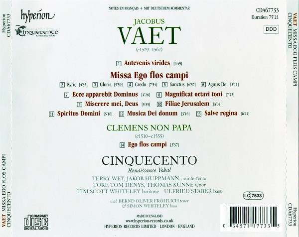 Vaet* / Cinquecento Renaissance Vokal*-1