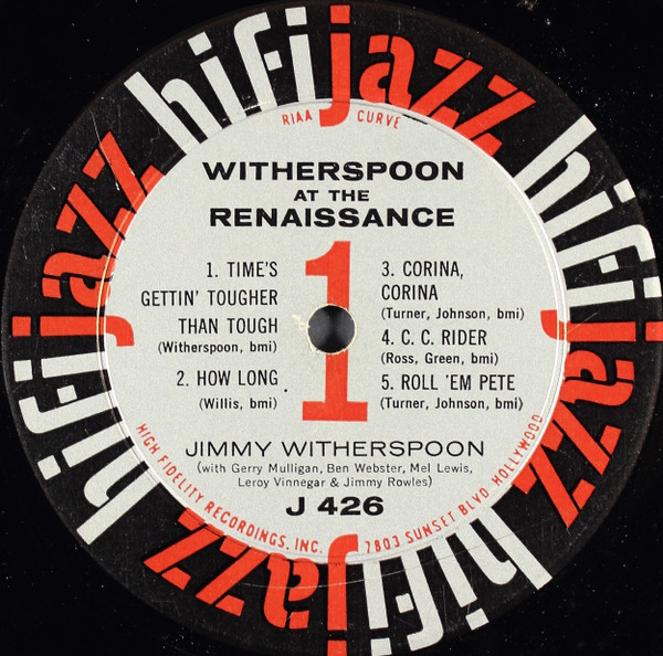 Witherspoon*, Mulligan*, Webster* With Mel Lewis, Leroy Vinnegar, Jimmy Rowles-4