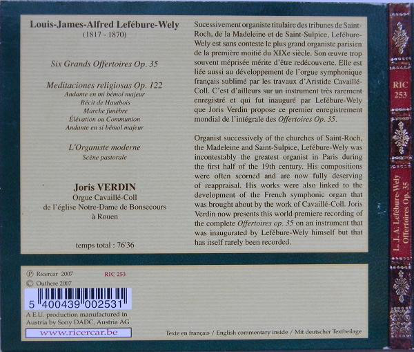 Louis James Alfred Lefébure-Wely*, Joris Verdin-1