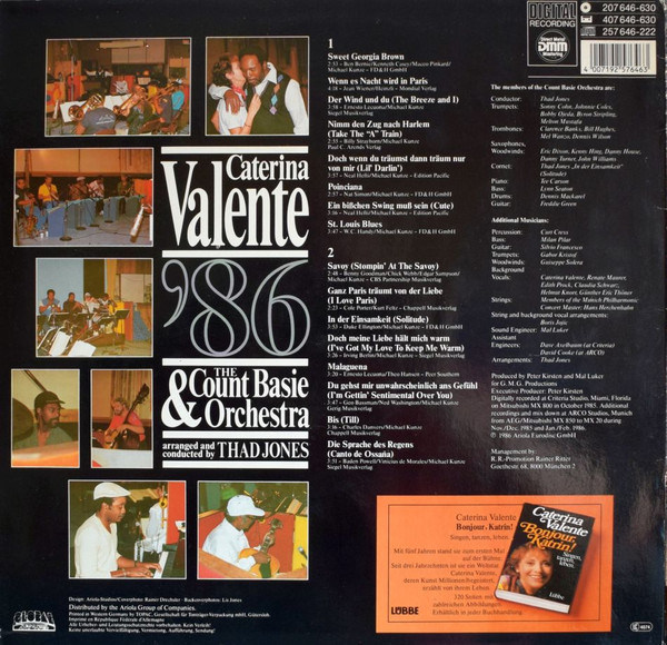 Caterina Valente And The Count Basie Orchestra*, Thad Jones-1