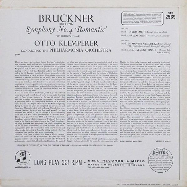 Bruckner*, Otto Klemperer, The Philharmonia Orchestra*-2
