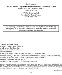 George Dyson* - Lydia Mordkovitch, City Of London Sinfonia, Richard Hickox-2