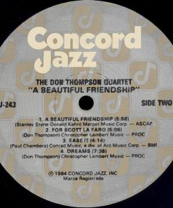 The Don Thompson Quartet - A Beautiful Friendship (LP, Album, RTI) (Near Mint (NM or M-)) - Image 4