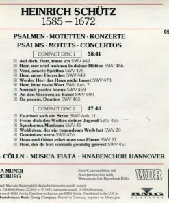 Heinrich Schütz - Cantus Cölln, Musica Fiata, Knabenchor Hannover-1