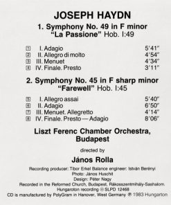 Joseph Haydn, János Rolla, Liszt Ferenc Chamber Orchestra-3
