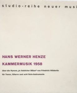Hans Werner Henze, Friedrich Hölderlin-1