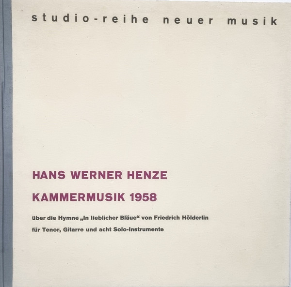 Hans Werner Henze, Friedrich Hölderlin-1
