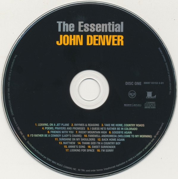 John Denver - The Essential John Denver (2xCD, Comp, RE) (Mint (M)) - Image 3