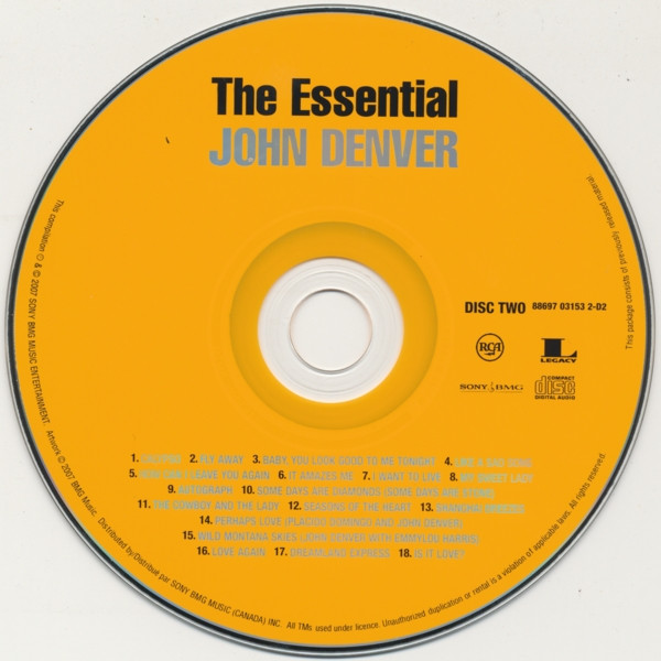 John Denver - The Essential John Denver (2xCD, Comp, RE) (Mint (M)) - Image 4