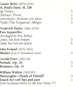 Guildhall String Ensemble, Holst*, Delius*, Ireland*, Finzi*, Walton*, Elgar*, Warlock*-3