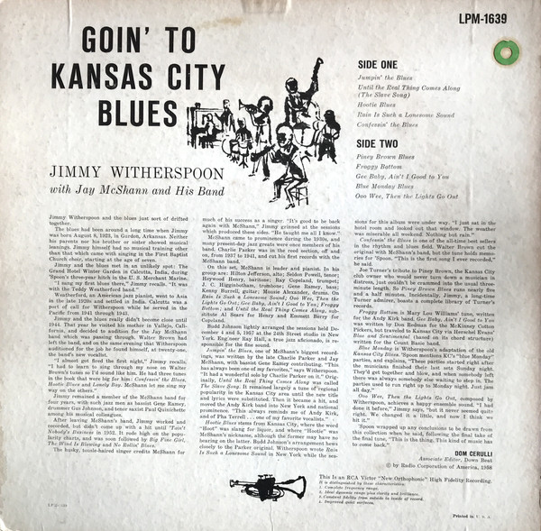 Jimmy Witherspoon With Jay McShann And His Band*-1