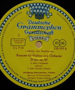 Ludwig van Beethoven - Wolfgang Schneiderhan ‧ Berliner Philharmoniker ‧ Dirigent: Eugen Jochum-4