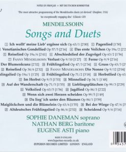 Mendelssohn* - Sophie Daneman, Nathan Berg, Eugene Asti-1