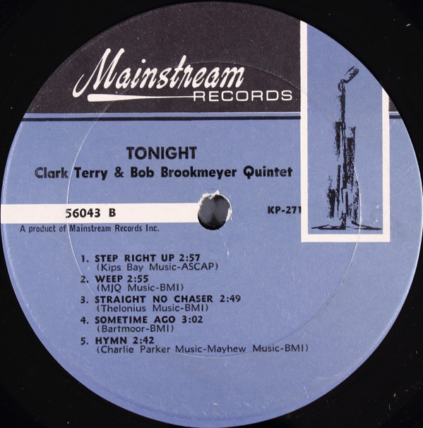 Clark Terry / Bob Brookmeyer Quintet - Tonight (LP, Album, Mono) (Near Mint (NM or M-)) - Image 4