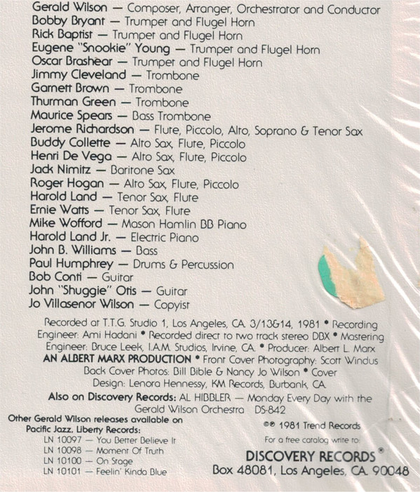 Gerald Wilson Orchestra Of The 80's-2