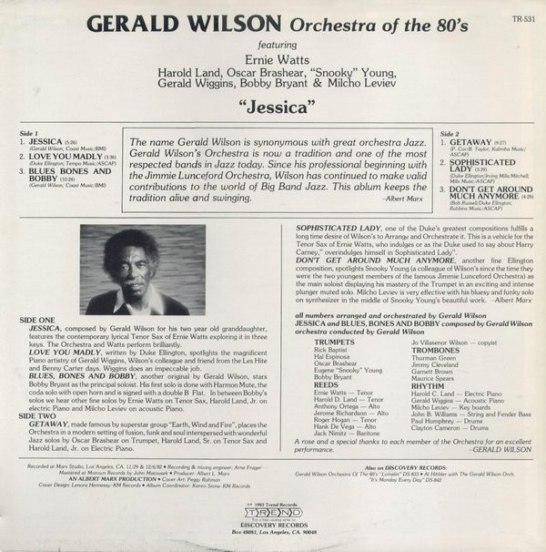 Gerald Wilson Orchestra Of The 80's-1