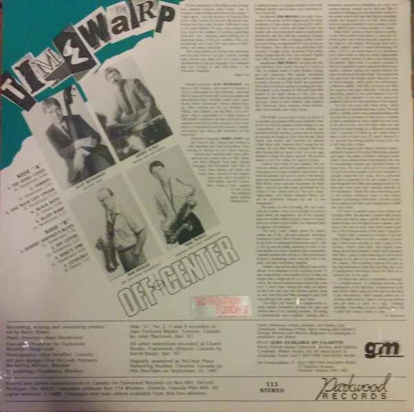 Time Warp (4) - Off Center (LP, Album) (Near Mint (NM or M-)) - Image 2