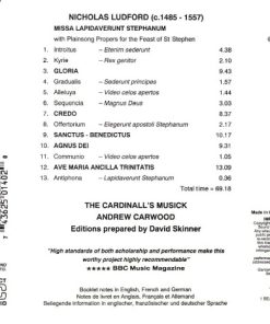 Nicholas Ludford, Andrew Carwood, David Skinner (4), The Cardinall's Musick-1
