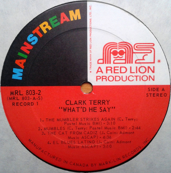 Clark Terry - What'd He Say? (2xLP, Comp) (Near Mint (NM or M-)) - Image 3