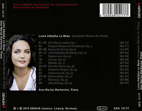Luise Adolpha Le Beau, Ana-Marija Markovina-1