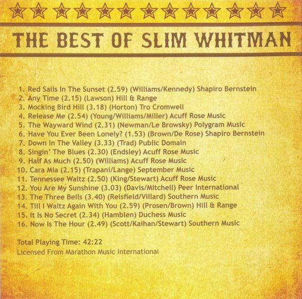 Slim Whitman - The Best Of Slim Whitman (CD, Comp) (Mint (M)) - Image 4