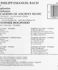 Carl Philipp Emanuel Bach - The Academy Of Ancient Music, Christopher Hogwood-1