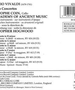 Vivaldi* - Christophe Coin / The Academy Of Ancient Music / Christopher Hogwood-1