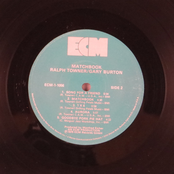 Ralph Towner / Gary Burton - Matchbook (LP, Album, RE, Wak) (Near Mint (NM or M-)) - Image 4
