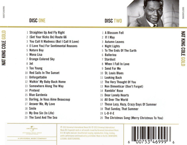 Nat King Cole - Gold (2xCD, Comp) (Mint (M)) - Image 2