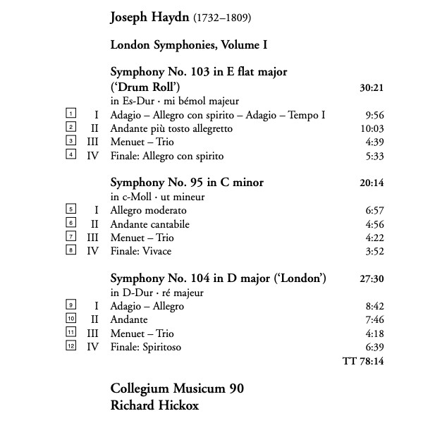Haydn*, Collegium Musicum 90, Richard Hickox-1