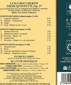 Luigi Boccherini, Patrick Cohen, Quatuor Mosaïques-1