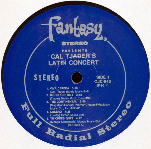 Cal Tjader - Cal Tjader's Latin Concert (LP, Album, RE, RM) (Very Good Plus (VG+)) - Image 3