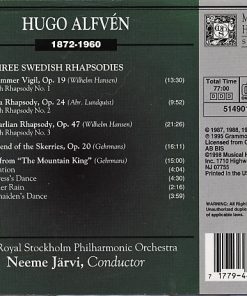 Hugo Alfvén, Royal Stockholm Philharmonic Orchestra*, Neeme Järvi-1