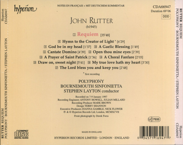 John Rutter - Rosa Mannion, Polyphony, Bournemouth Sinfonietta, Stephen Layton-2