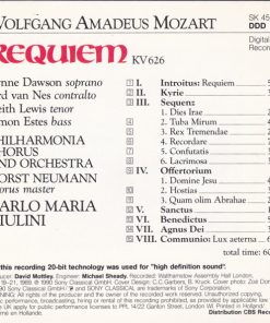 Wolfgang Amadeus Mozart - Philharmonia Chorus & Orchestra*, Carlo Maria Giulini, Lynne Dawson, Jard Van Nes, Keith Lewis (4), Simon Estes-2