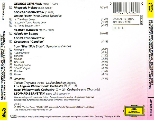 George Gershwin, Leonard Bernstein, Samuel Barber-1