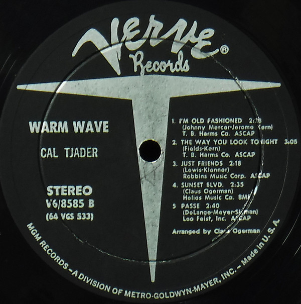 Cal Tjader - Warm Wave (LP, Album) (Very Good Plus (VG+)) - Image 4