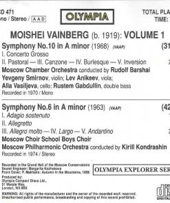 M. Vainberg* – Moscow Chamber Orchestra / Rudolf Barshai • Moscow Choir School Boys Choir*, Moscow Philharmonic Orchestra / Kirill Kondrashin*-1