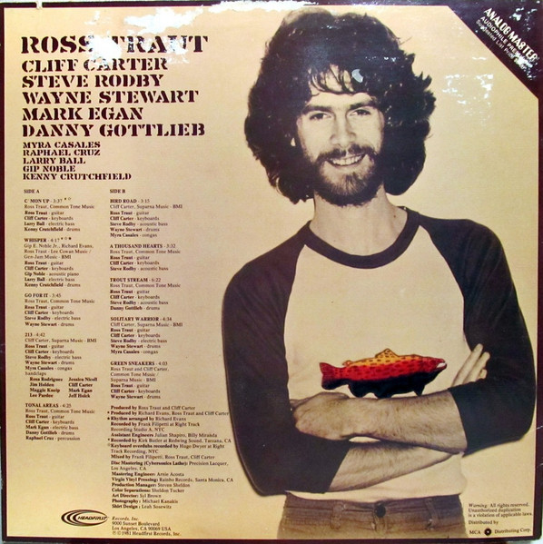 Ross Traut - Ross Traut (LP, Album, Promo) (Very Good Plus (VG+)) - Image 2