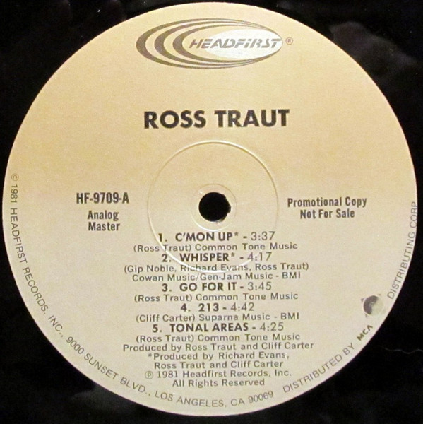 Ross Traut - Ross Traut (LP, Album, Promo) (Very Good Plus (VG+)) - Image 3